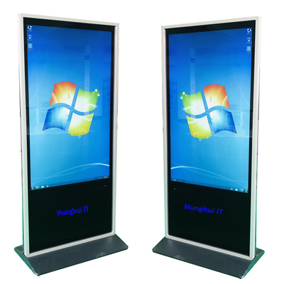 پایه Totem Floor LCD صفحه لمسی تعاملی صفحه نمایش دیجیتال 55 75 اینچی