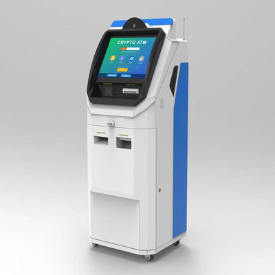 صفحه نمایش لمسی 21.5 اینچی 10 نقطه ای بیت کوین ATM کیوسک Cash To Crypto ATM