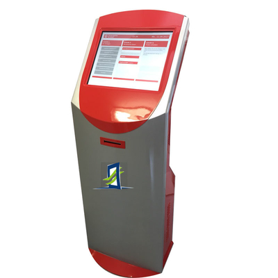 کیوسک لمسی تعاملی دستگاه ATM بانک 19.1 اینچی با چاپگر بلیط